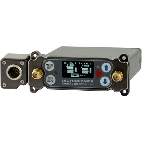 Lectrosonics DSR5P Two-Channel Digital Slot Receiver with 5-Pin Audio-Output Connector (A1B1: 470 to 614 MHz)
