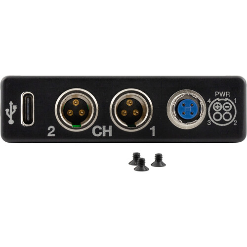 Lectrosonics Adapter Plate for DSR Receiver with USB-C, Hirose 4-Pin, and Two TA3M Connectors
