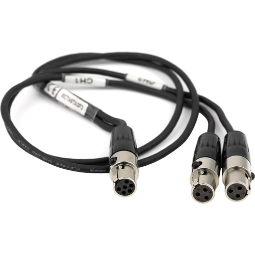 Lectrosonics Dual TA3F to TA6F Line-Level Cable for DCHT Transmitter (18")