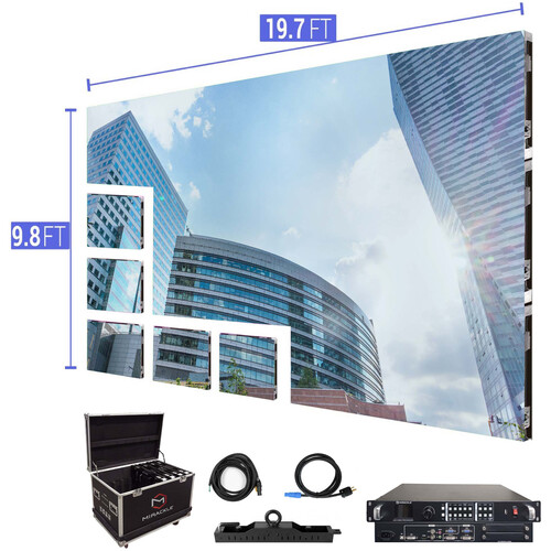 LED Nation Video Wall Screen 19.7 x 11.5' P2.5mm Indoor Turn-key