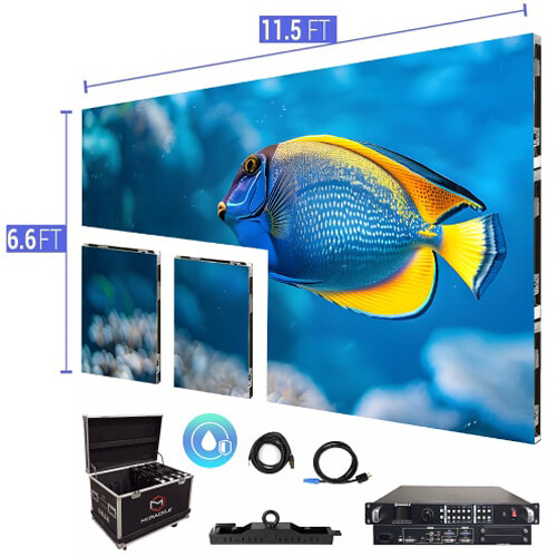LED Nation Video Wall Screen 11.5 x 6.6' P2.97mm Double Outdoor Double Turn-key