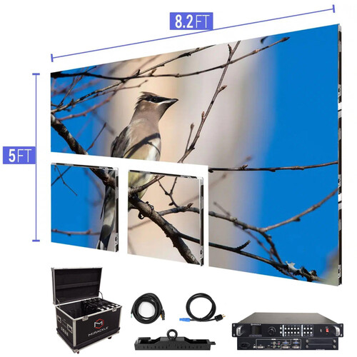 LED Nation Video Wall Screen 8.2 x 5' P2.97mm Indoor Turn-key
