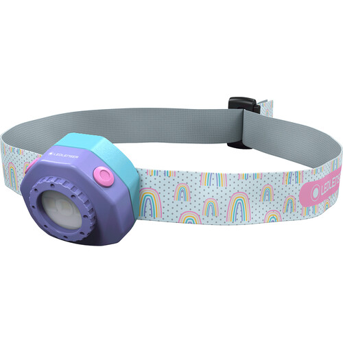 LEDLENSER Kidled4R Rechargeable LED Headlamp (Purple, Gift Box Packaging)