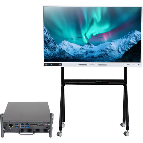 LEDscopic Smartboard 75" UHD 4K Touchscreen Monitor with Intel OPS Module & Floor Stand Bundle