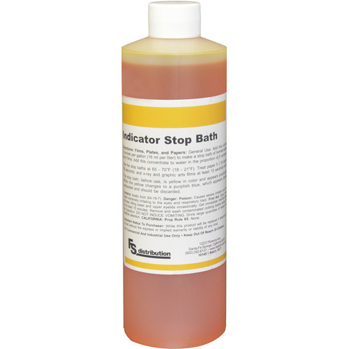 Legacy Pro Indicator Stop Bath for Black & White Film & Paper (16 oz)