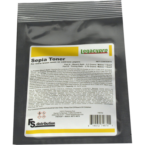 Legacy Pro Sepia Toner II Powder for Black and White Prints