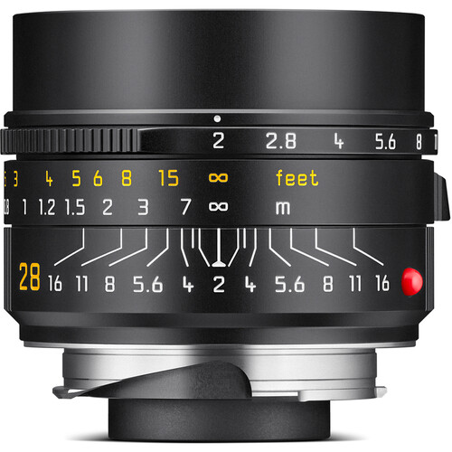 Leica Summicron-M 28mm f/2 ASPH. Lens (Leica M, Black)