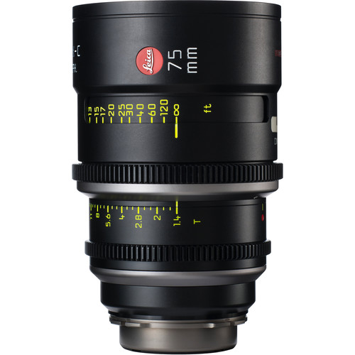 Leitz Cine 75mm T1.4 Summilux-C Lens (PL Mount, Marked in Feet)