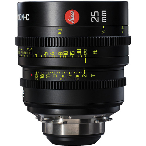 Leitz Cine 25mm T2.0 Summicron-C Lens (PL Mount, Marked in Feet)
