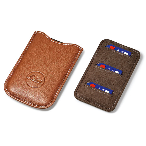 Leica SD and Credit Card Holder (Cognac) 18539 B&H Photo Video