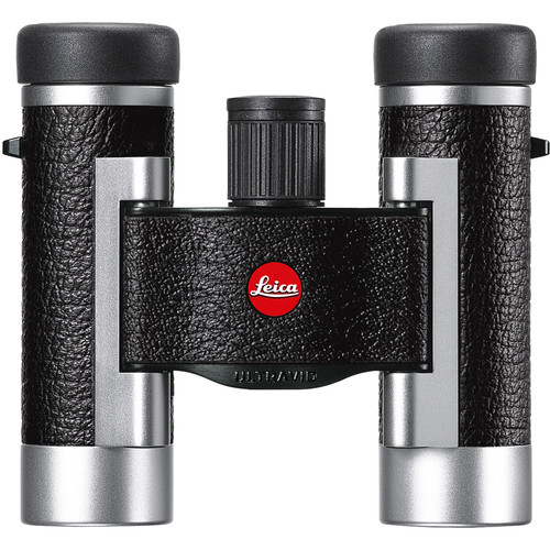Leica 8x20 Ultravid Silverline Binoculars (Silver with Black Leather)