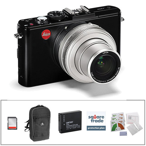 Leica D-Lux 6 Digital Camera Deluxe Kit (Glossy Black and
