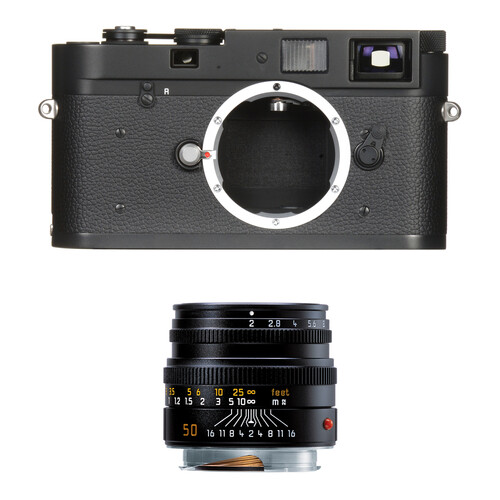 Leica M-A (Typ 127) Rangefinder Camera with 50mm f/2 Lens Kit (Black)