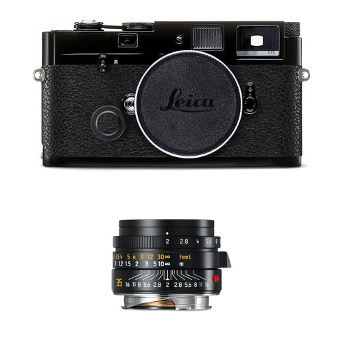 Leica MP 0.72 Rangefinder Camera with 35mm f/2 Lens Kit (Black)