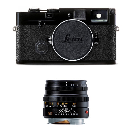 Leica MP 0.72 Rangefinder Camera with 50mm f/2 Lens Kit (Black)