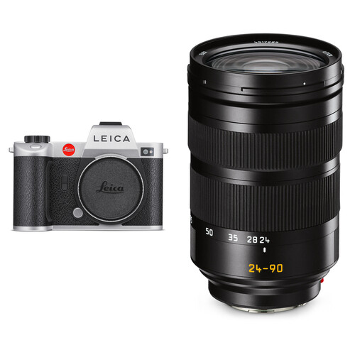 Leica SL2 Mirrorless Camera with 24-90mm f/2.8-4 Lens Kit (Silver)