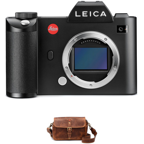 Leica SL (Typ 601) Mirrorless Digital Camera with Bowery Camera Bag (Leather, Antique Cognac)