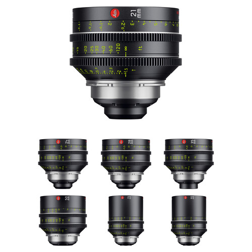 Leitz Cine HUGO 7-Lens T1.5 Set with T1.0 50mm (ARRI LPL, Feet)