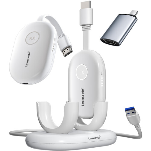 Lemorele G500 Wireless HDMI Transmission System with Built-In Battery and Charging Base