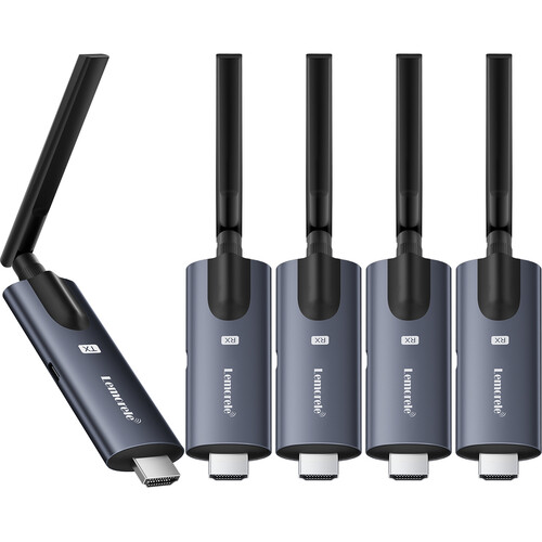 Lemorele R1040 Wireless HDMI Video Transmission System (1 TX / 4 RX)