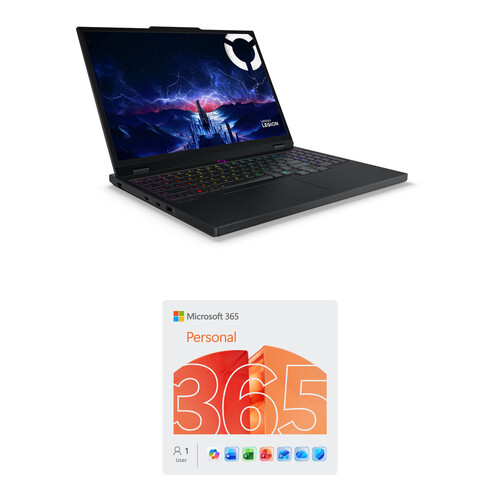Lenovo 15.1" Legion 5i Gaming Laptop and Microsoft 365 Personal Kit (1-User License / 12-Month Subscription / Download)