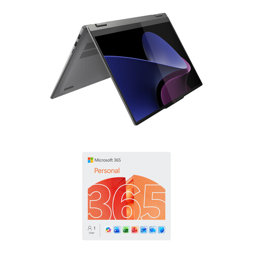 Lenovo 16" IdeaPad 5i 2-in-1 Multi-Touch Laptop Kit with Microsoft 365 Personal 1-User, 1-Year License