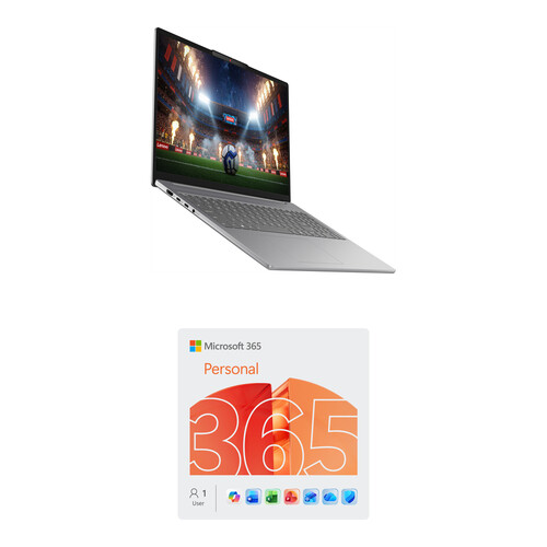 Lenovo 16" IdeaPad Slim 5i Laptop and Microsoft 365 Personal Kit (1-User License / 12-Month Subscription / Download)