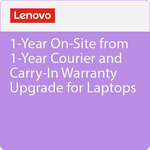 Lenovo 1-Year On-Site from 1-Year Courier and Carry-In Warranty Upgrade for Laptops