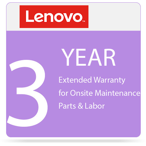 Lenovo 3-Year Extended Warranty Upgrade for Onsite Maintenance Parts & Labor (From 3-Year Warranty)
