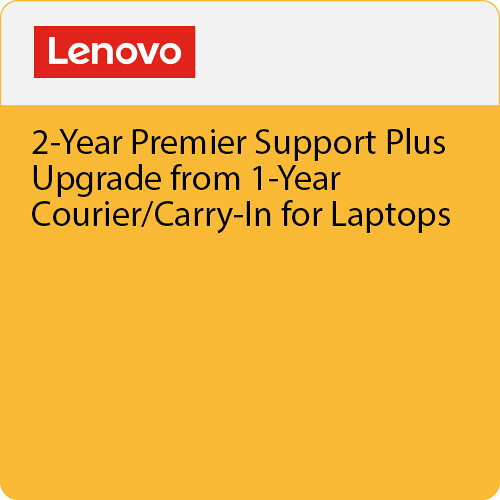 Lenovo 2-Year Premier Support Plus Upgrade from 1-Year Courier/Carry-In for Laptops