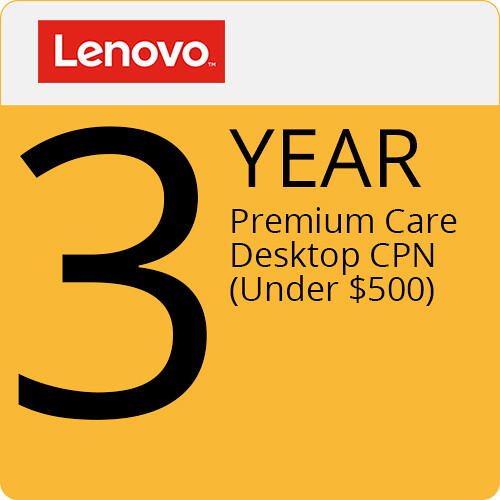 Lenovo 3-Year Premium Care for Select Desktops (Under $500)