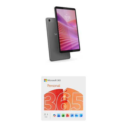 Lenovo 8.7" Tab One Multi-Touch 64GB Tablet and Microsoft 365 Personal Kit (1-User License / 12-Month Subscription / Download)