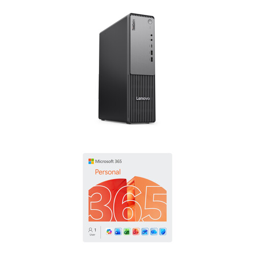 Lenovo ThinkCentre neo 55s Gen 6 SFF Desktop Computer and Microsoft 365 Personal Kit (1-User License / 12-Month Subscription / Download)