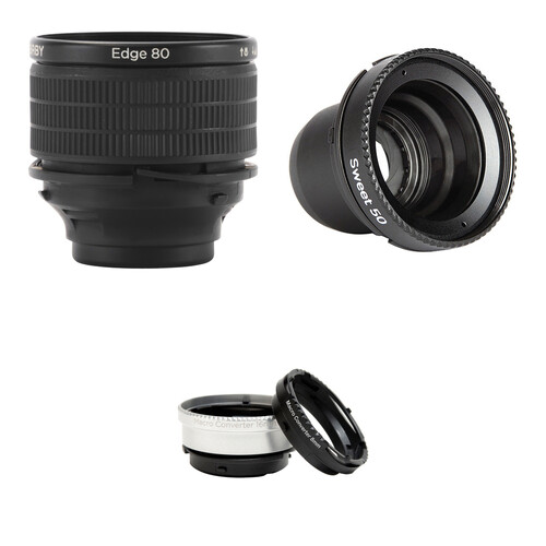 Lensbaby Edge 80 and Sweet 50 Optics with Macro Converter Extension Rings Kit