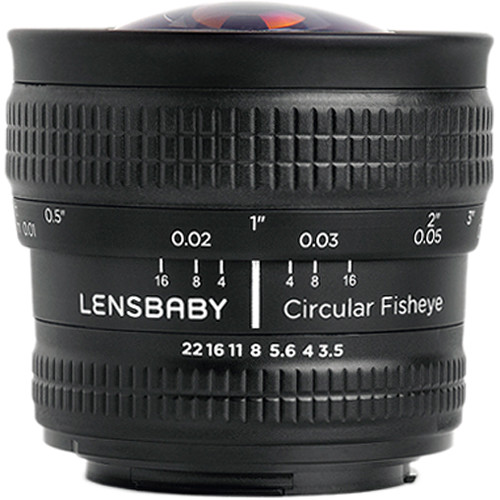 Lensbaby 5.8mm f/3.5 Circular Fisheye Lens for Nikon F