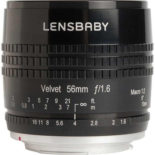 Lensbaby Velvet 56mm f/1.6 Lens (Pentax K, Black)