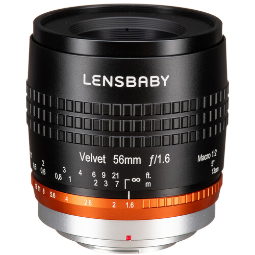 Lensbaby Velvet 56mm f/1.6 Lens with Copper Rings (Pentax K)