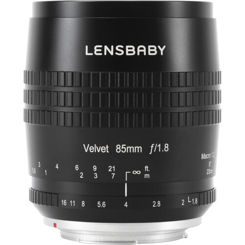 Lensbaby Velvet 85mm f/1.8 Lens (FUJIFILM X, Black)