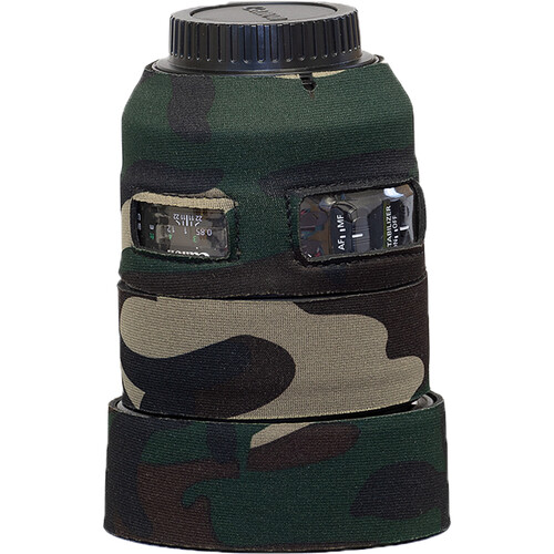 LensCoat Lens Cover for Canon 85mm f/1.4 IS Lens (Forest Green Camo)
