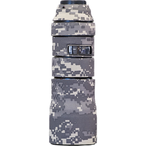 LensCoat Lens Cover for the Olympus M.Zuiko 300mm f/4 IS Lens (Gray Digital Camo)