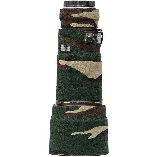 LensCoat Telephoto Lens Cover for Sigma 180mm Macro f/2.8 EX DG OS HSM Lens (Forest Green Camo)