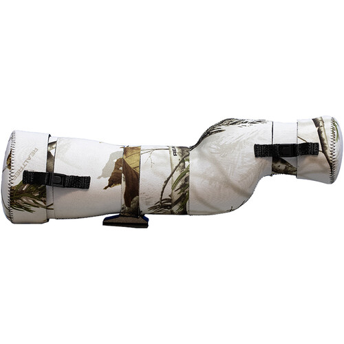 LensCoat Vortex Diamondback 65 HD Straight Scope Cover (Realtree Snow)