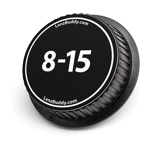 LenzBuddy 8-15mm Rear Lens Cap (Black & White)