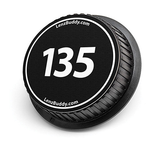 LenzBuddy 135mm Rear Lens Cap (Black & White)