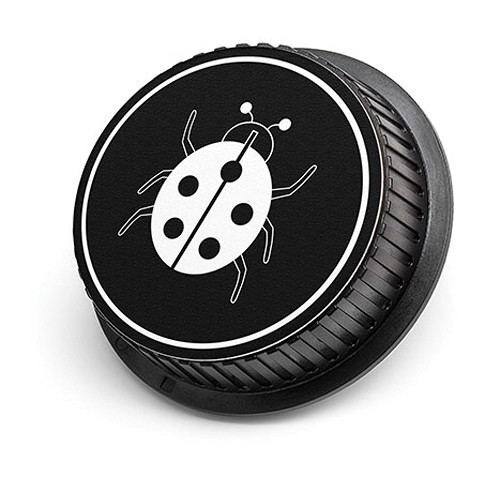 LenzBuddy Ladybug Rear Lens Cap for Nikon Cameras (Black & White)