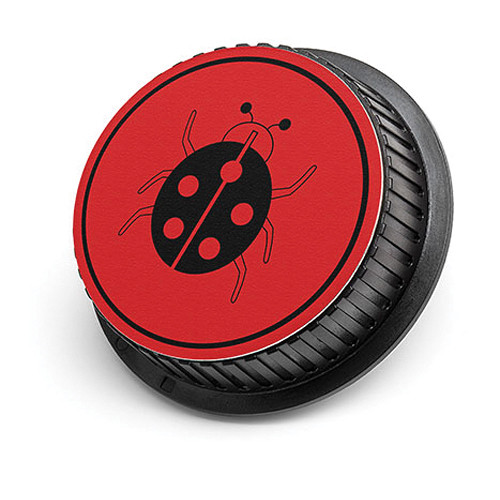 LenzBuddy Ladybug Rear Lens Cap for Nikon Cameras (Red)