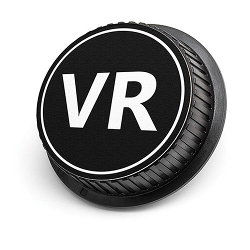 LenzBuddy VR Rear Lens Cap for Nikon Cameras (Black & White)