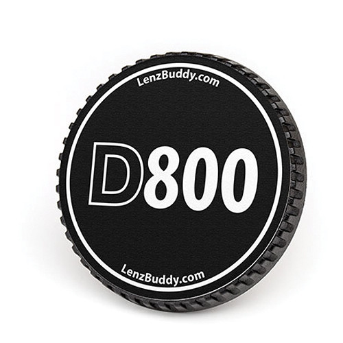 LenzBuddy Body Cap for Nikon F Mount Cameras (D800, Black/White)