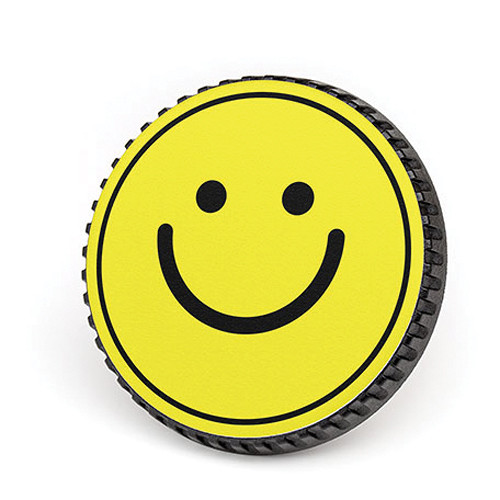 LenzBuddy Body Cap for Nikon F Mount Cameras (Happy Face, Yellow)