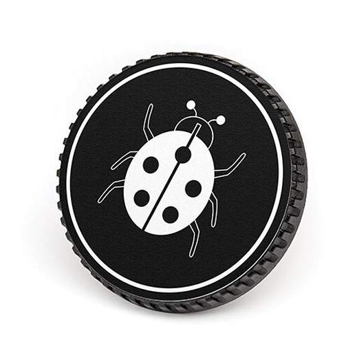 LenzBuddy Body Cap for Nikon F Mount Cameras (Ladybug, Black/White)